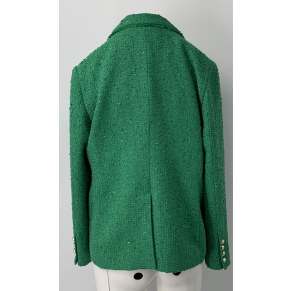 Generation Love green eliza tweed single button blazer NWT sz XL - Picture 2 of 7